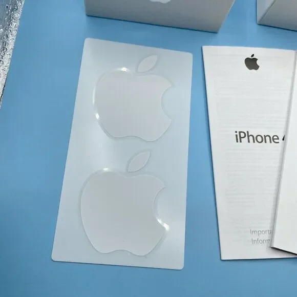 Apple iPhone 4 Black 16GB Empty Box with Tray Manuals Stickers Only NO PHONE - Picture 6 of 10